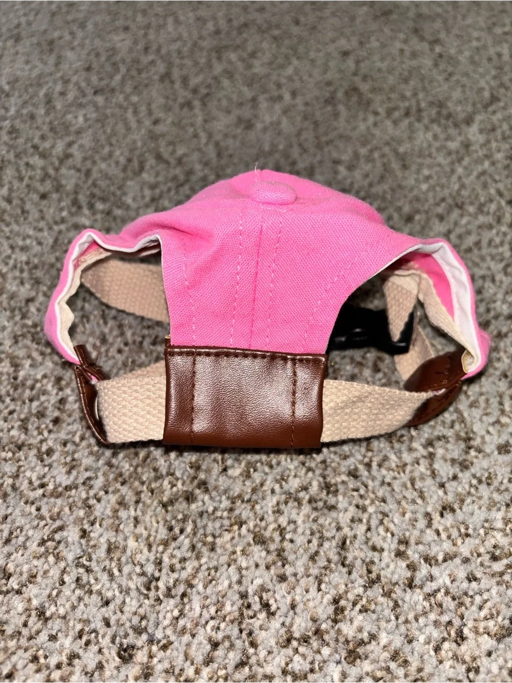 Pink Pet Baseball Cap - New York Yankee Logo Dog Hat